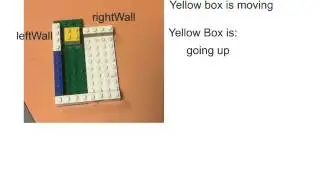 Object moving between two walls
