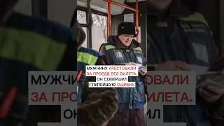 Мужчину арестовали за проезд без билета. Он совершил глупейшую ошибку