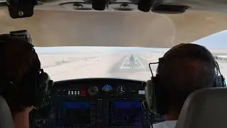 Ayla DA40 Landing At King Hussein Intl. Airport, Aqaba, Jordan (AQA)