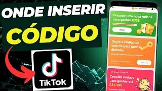 ONDE INSERIR O CÓDIGO DE CONVITE DO TIKTOK