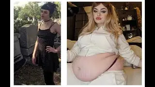 BBW CurvyGothGF Beautiful Weight Gain and Stuffing Sequence (18+)