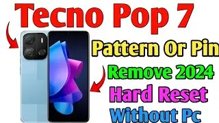 Tecno Pop 7 Pattern Lock Pin Lock Password Lock Remove Without PC | How To Hardreset Tecno Pop 7 ?