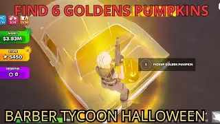 HOW TO FIND 6 SECRET GOLD PUMPKINS 6/6 BARBER TYCOON HALLOWEEN MAP FORTNITE CREATIVE TUTORIAL