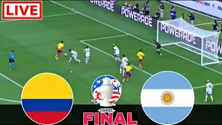 Argentina vs Colombia Live Football | Final Copa America 2024 USA | Arg vs Colombia efootball pes21