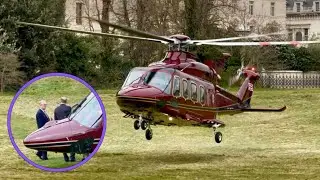 Royals Take Off from Kensington Palace in New Helicopter