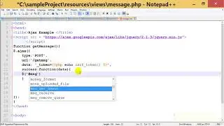 Laravel PHP Framework - Advanced |  Laravel and AJAX