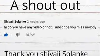 Today’s Shout Out