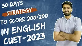 English Preparation strategy for CUET 2023