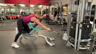 Supported single arm low cable row