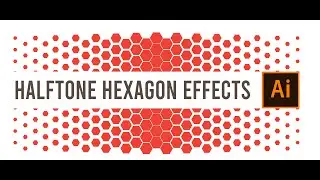 How to design halftone hexagon effects in illustrator