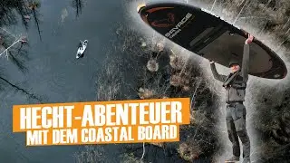 Angeln vom SUP Board: Wildes Hechtangeln vom Coastal Board!