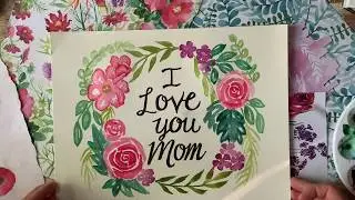 Watercolor Wreath: Mother's Day Gift