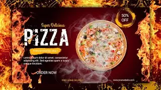 Pizza 🍕 Banner Template Design in Pixellab | On Mobile | M S D Official
