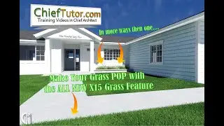 New Features of Chief Architect X15 / THE GRASS TOOL @ ChiefTutor.com