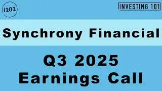 Synchrony Financial Q3 2025 Earnings Call | Q3 2025 Earnings Conference Call | Q3 2025 Results