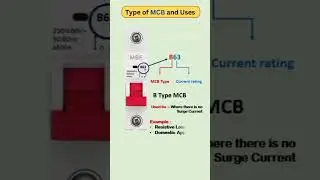 Type of MCB and Uses (Miniature Circuit Breakers) #electrical #learnnewskills