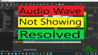 Shotcut Audio Wave Not showing fixed, Shotcut Audio Wave Not Visible  fixed