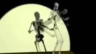 El esqueleto bailando como si nada