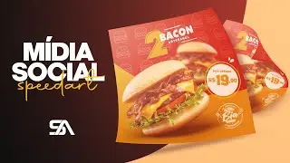 SpeedArt #1 | Design de Mídia Social | Bia Espetos