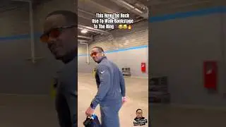 This How The Rock Use To Walk Backstage To The Ring! 