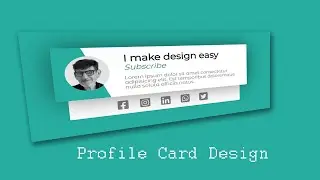 Awesome Profile Card Design | html and css | 2022