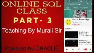 Oracle class murali sir 3