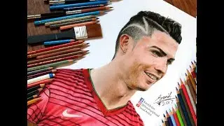 Drawing of Cristiano Ronaldo .....  Featured on 