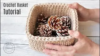 Crochet Square Basket Tutorial from Retwisst XXLace yarn
