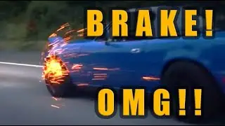 hard braking.. sparks flying