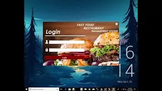Fast Food Restaurant Management System in Vb | Final year project | Flat design