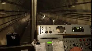 Из кабины машиниста метро
