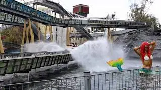 Rides a Rollercoaster at The Theme Park