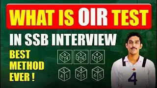 What is OIR Test in SSB Interview | Officer’s Intelligence Rating Test   OIR Test SSB Interview