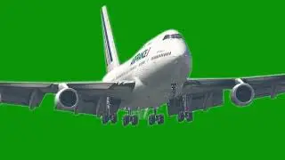 Green screen Aeroplane | Green screen Boeing 747 | Green screen free Airplane