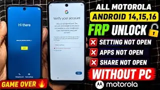 Game Over 🔥 Motorola Frp bypass Android 13/14/15 🔥 Moto 5g Phone Frp Unlock without PC🚀Apps Not Open