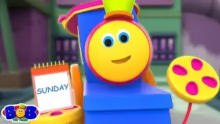 7 дней недели, Дни недели песня и мультфильм видео для детей - Боб Поезд