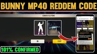 Redeem code free fire today | Ff redeem code today | Bunny mp40 redeem code | Event Gamer