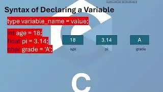 C language .variable in C.C programming for beginners