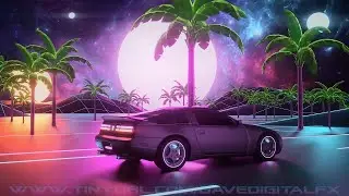 Retrowave Looping Background - On The ROAD - Synthwave Loop Video HD