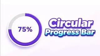 Circular Progress Bar using HTML, CSS & JavaScript