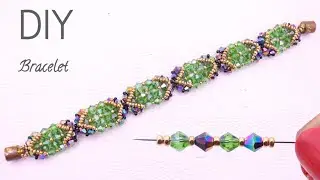Beaded Sparkling Bracelet: Make a Gorgeous Bracelet with Bicone Beads
