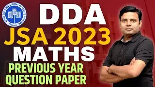 DDA JSA Maths Previous Year Question Paper | DDA Maths Important Questions | DDA JSA 2023