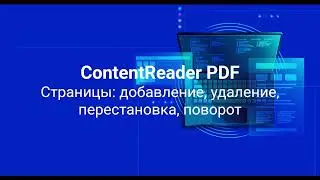Работа со страницами в ContentReaderPDF