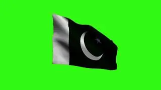 Flag of Pakistan 3D Flag Animation Green Screen