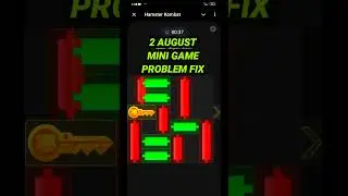 Mini Game Not Working Today | Hamster Kombat 2 August Mini Game Problem, Today Mini Game Problem