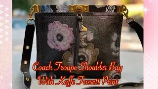 Coach Troupe Shoulder Bag With Kaffe Fassett Print