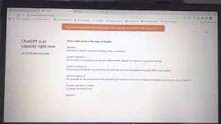 ChatGPT is down right now. chatGPT Status.