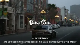 $UICIDEBOY$ - ARE YOU GOING TO SEE THE ROSE IN THE VASE, OR THE DUST ON THE TABLE? (BassBoosted)