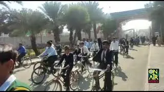 Teachers & Students start riding byicical due to intensely incresess in petrol price.