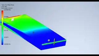 Простейшая симуляция нагрузки в Autodesk Inventor